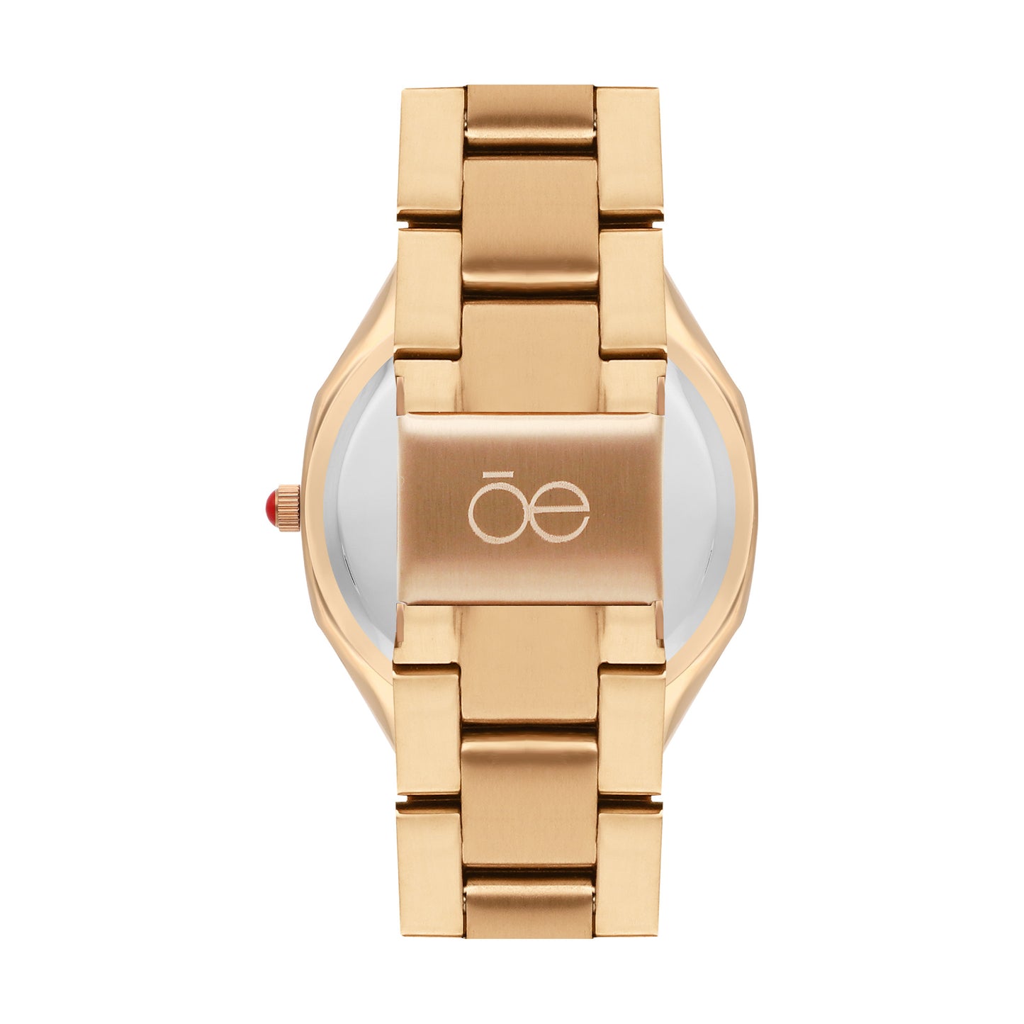 Reloj Cloe Análogo para Dama con Cristal Interior Facetado y Extensible de Acero Inoxidable OE2612