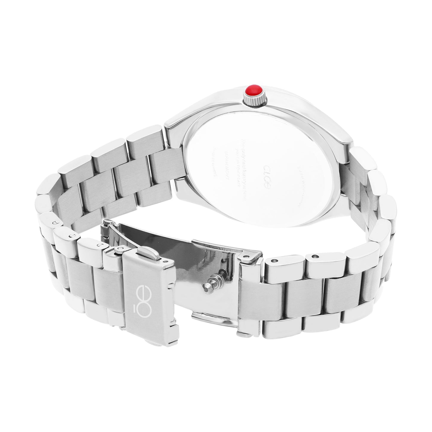 Reloj Cloe Análogo para Dama con Cristal Interior Facetado y Extensible de Acero Inoxidable OE2612