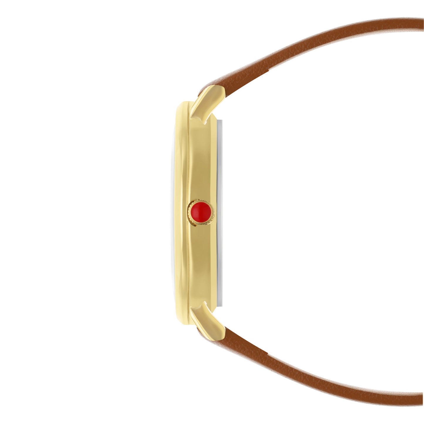 Reloj Cloe Análogo para Dama con Diseño de Cadenas en Carátula y Correa de Tactopiel OE2616