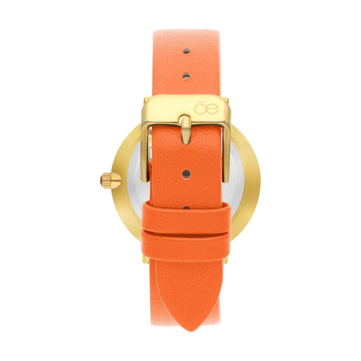 Reloj Cloe Análogo para Dama con Diseño de Cadenas en Carátula y Correa de Tactopiel OE2616
