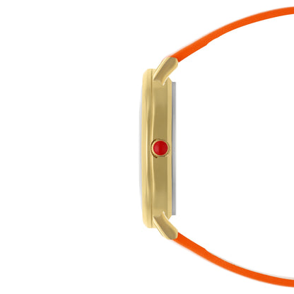 Reloj Cloe Análogo para Dama con Diseño de Cadenas en Carátula y Correa de Tactopiel OE2616