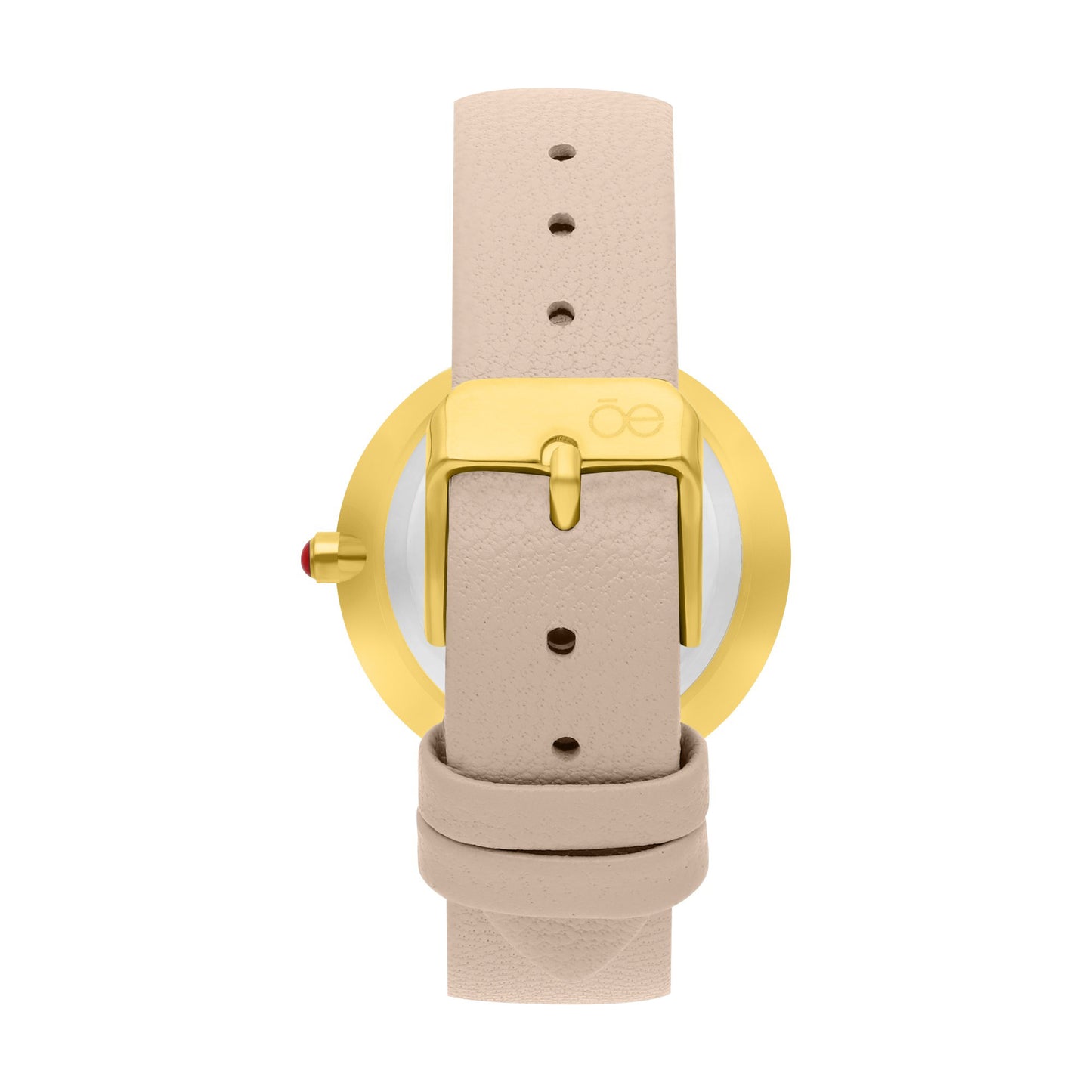 Reloj Cloe Análogo para Dama con Diseño de Arrecife en Carátula y Correa de Tactopiel OE2617