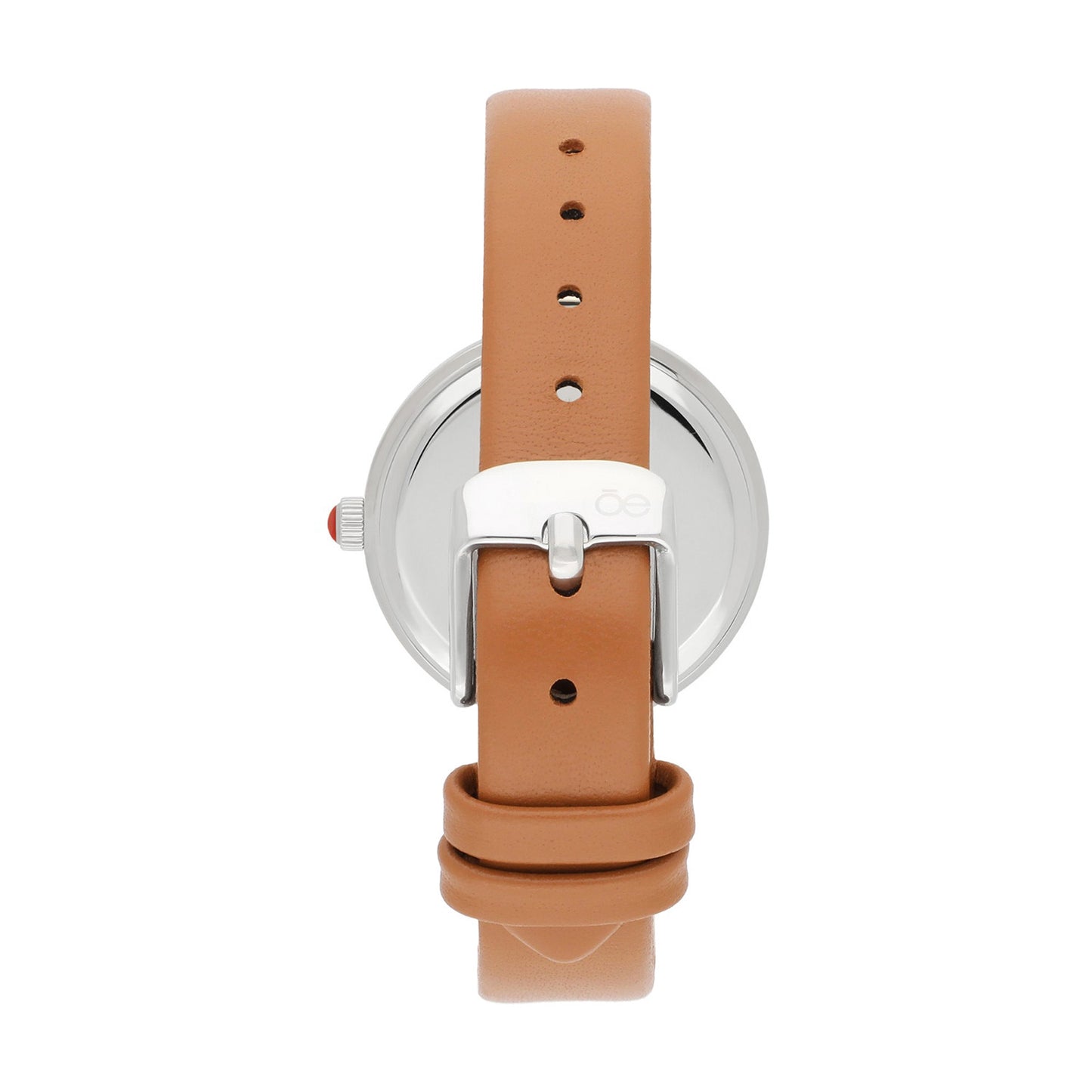 Reloj Cloe Análogo para Dama con Bisel Interno en Relieve y Correa de Tactopiel OE2618