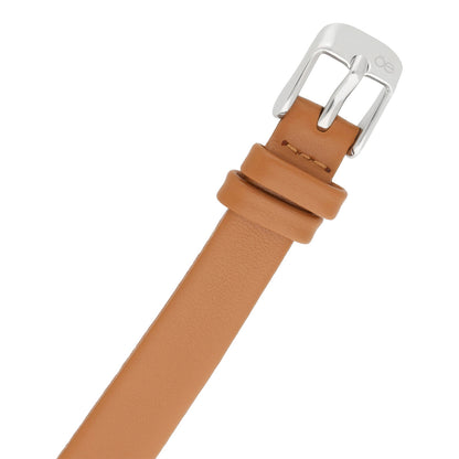 Reloj Cloe Análogo para Dama con Bisel Interno en Relieve y Correa de Tactopiel OE2618