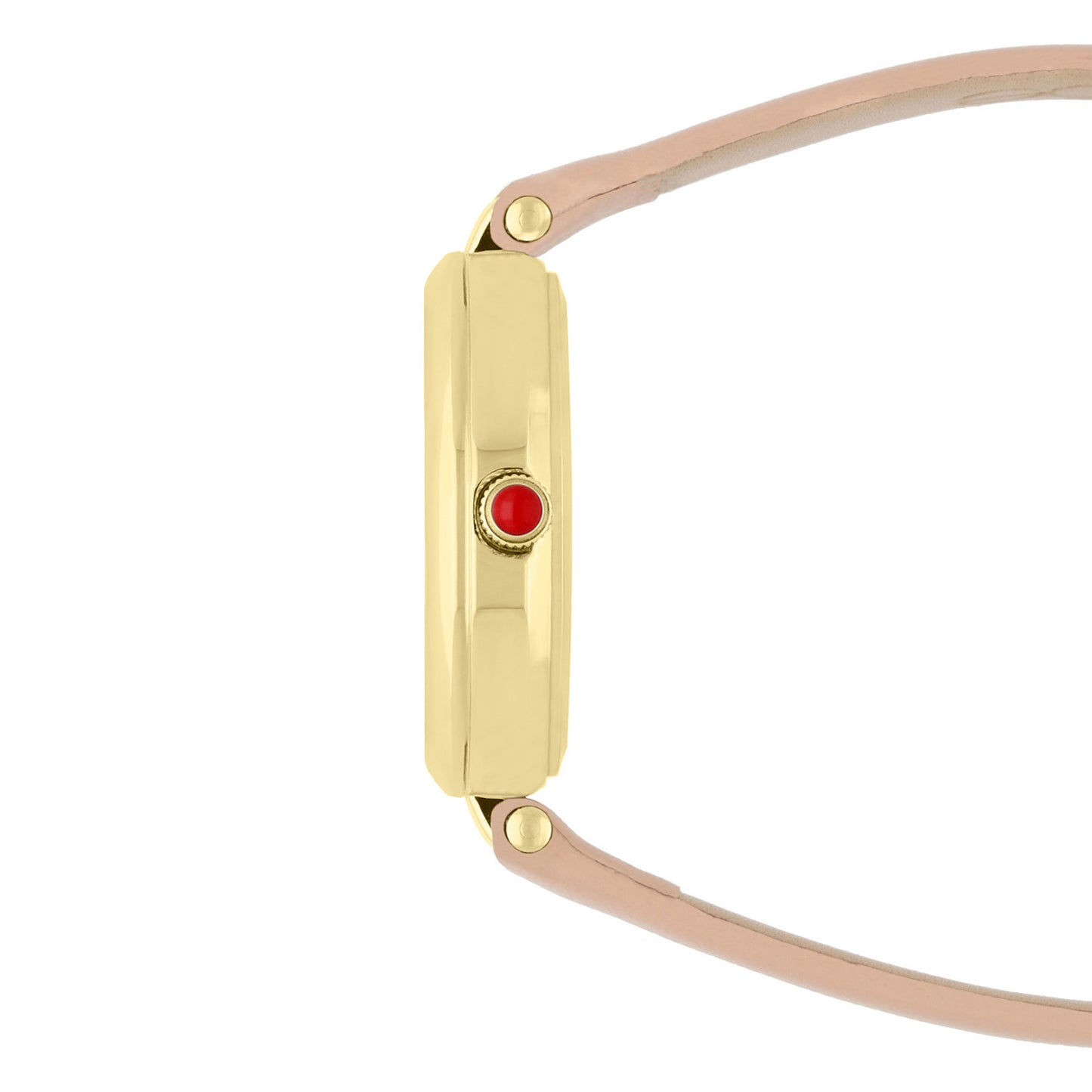 Reloj Cloe Análogo para Dama con Bisel Interno en Relieve y Correa de Tactopiel OE2618
