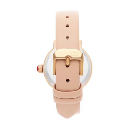 Reloj Cloe Análogo para Dama con Charm en Caja y Correa de Tactopiel OE2620