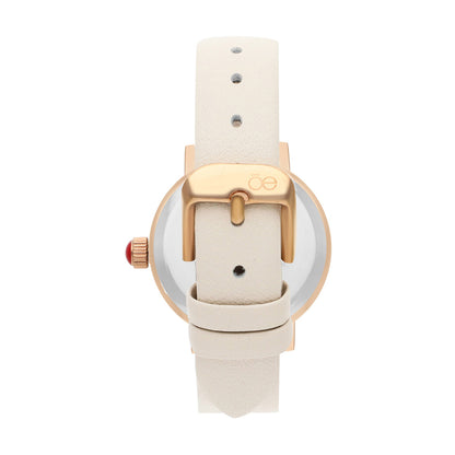 Reloj Cloe Análogo para Dama con Charm en Caja y Correa de Tactopiel OE2620