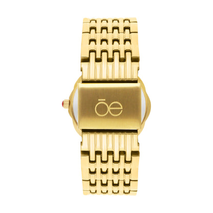 Reloj Cloe Análogo para Dama con Caja en Forma de Flor y Extensible de Acero Inoxidable OE2622
