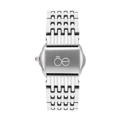 Reloj Cloe Análogo para Dama con Caja en Forma de Flor y Extensible de Acero Inoxidable OE2622