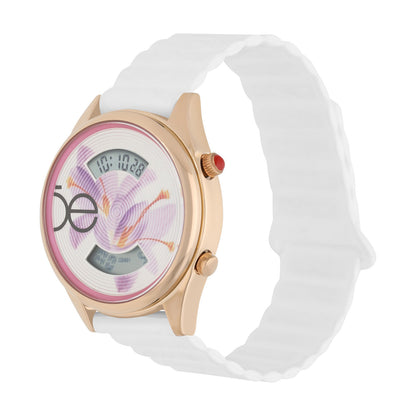 Reloj Cloe Digital para Dama con Diseño de Flor en Carátula y Correa de Silicón OE2623
