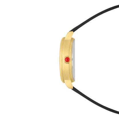 Reloj Cloe Análogo para Dama con Carátula Irregular y Correa de Tactopiel