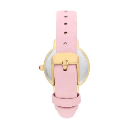 Reloj Cloe Análogo para Dama con Carátula Irregular y Correa de Tactopiel