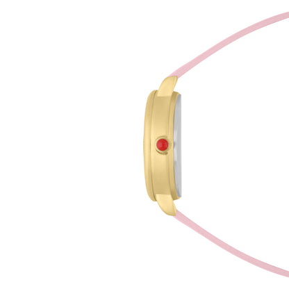 Reloj Cloe Análogo para Dama con Carátula Irregular y Correa de Tactopiel