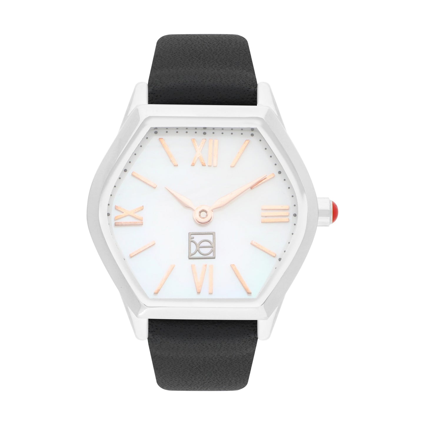 Reloj Cloe Análogo para Dama con Carátula Hexagonal y Correa de Tactopiel OE2626