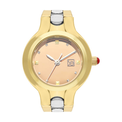 Reloj Cloe Análogo para Dama con Carátula Metálica y Extensible de Acero Inoxidable OE2627