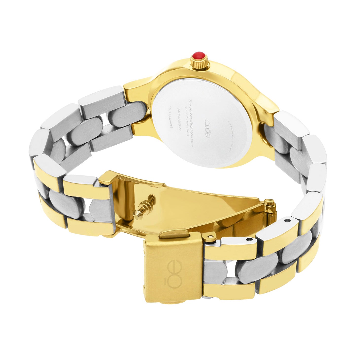 Reloj Cloe Análogo para Dama con Carátula Metálica y Extensible de Acero Inoxidable OE2627