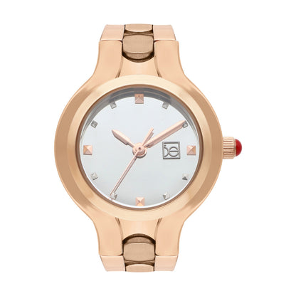 Reloj Cloe Análogo para Dama con Carátula Metálica y Extensible de Acero Inoxidable OE2627