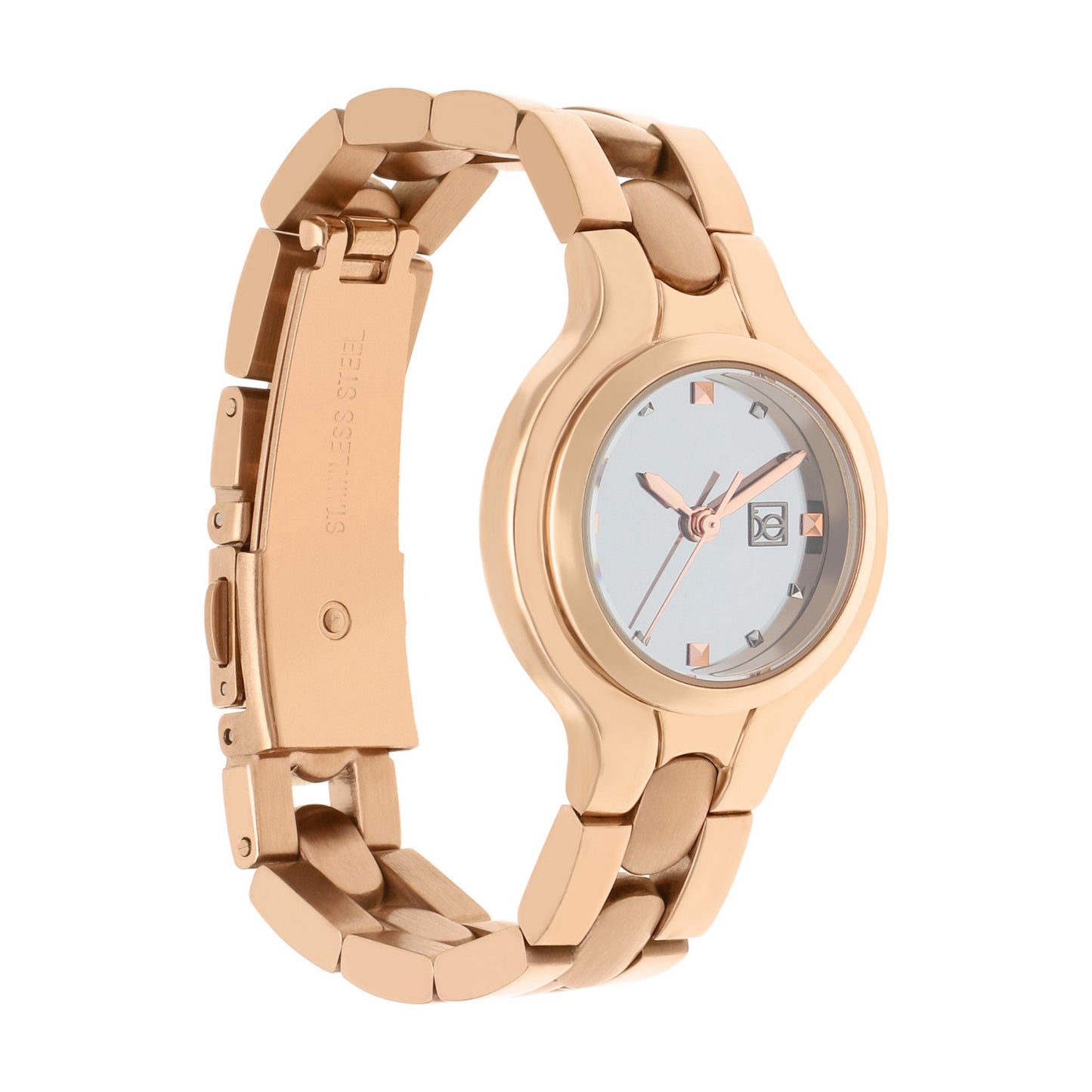 Reloj Cloe Análogo para Dama con Carátula Metálica y Extensible de Acero Inoxidable OE2627