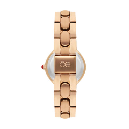 Reloj Cloe Análogo para Dama con Carátula Metálica y Extensible de Acero Inoxidable OE2627