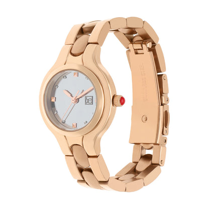 Reloj Cloe Análogo para Dama con Carátula Metálica y Extensible de Acero Inoxidable OE2627