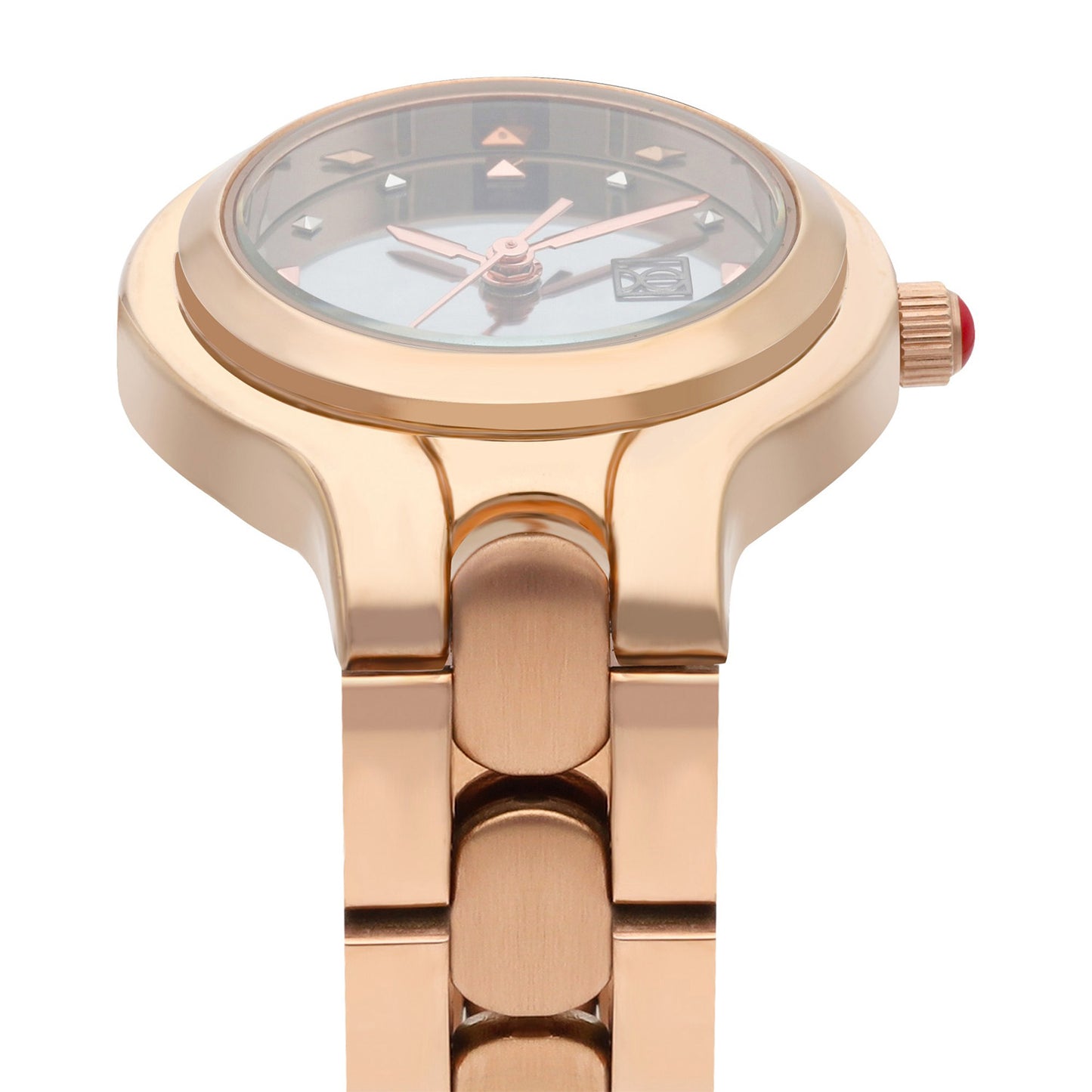Reloj Cloe Análogo para Dama con Carátula Metálica y Extensible de Acero Inoxidable OE2627