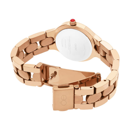 Reloj Cloe Análogo para Dama con Carátula Metálica y Extensible de Acero Inoxidable OE2627