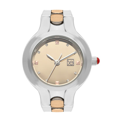 Reloj Cloe Análogo para Dama con Carátula Metálica y Extensible de Acero Inoxidable OE2627