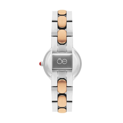 Reloj Cloe Análogo para Dama con Carátula Metálica y Extensible de Acero Inoxidable OE2627