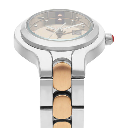 Reloj Cloe Análogo para Dama con Carátula Metálica y Extensible de Acero Inoxidable OE2627