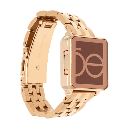 Reloj Cloe Análogo para Dama con Caja Estilo Relicario y Extensible de Acero Inoxidable OE2628