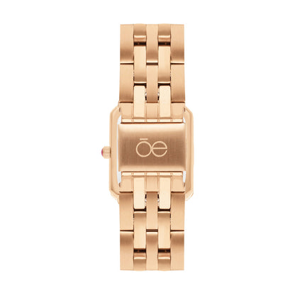 Reloj Cloe Análogo para Dama con Caja Estilo Relicario y Extensible de Acero Inoxidable OE2628