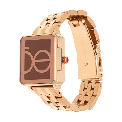 Reloj Cloe Análogo para Dama con Caja Estilo Relicario y Extensible de Acero Inoxidable OE2628