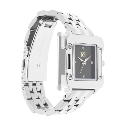 Reloj Cloe Análogo para Dama con Caja Estilo Relicario y Extensible de Acero Inoxidable OE2628