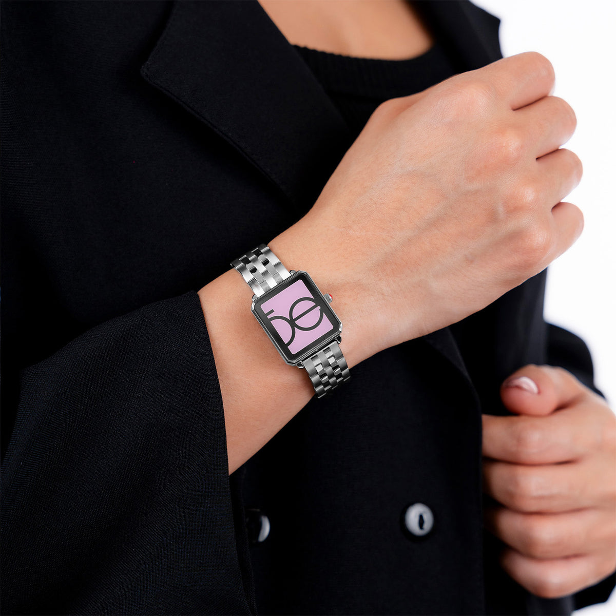 Reloj Cloe Análogo para Dama con Caja Estilo Relicario y Extensible de Acero Inoxidable OE2628