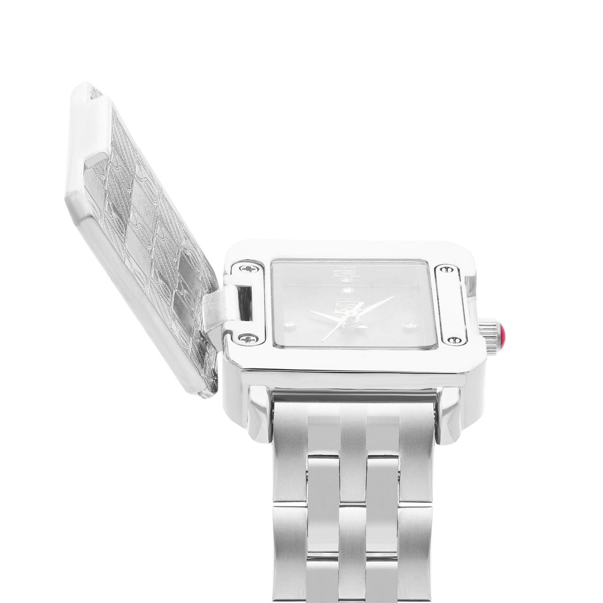 Reloj Cloe Análogo para Dama con Caja Estilo Relicario y Extensible de Acero Inoxidable OE2628