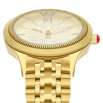 Reloj Cloe Análogo para Dama con Carátula con Diseño de Mariposas y Extensible de Acero Inoxidable OE2629