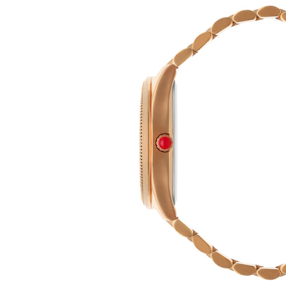 Reloj Cloe Análogo para Dama con Carátula con Diseño de Mariposas y Extensible de Acero Inoxidable OE2629