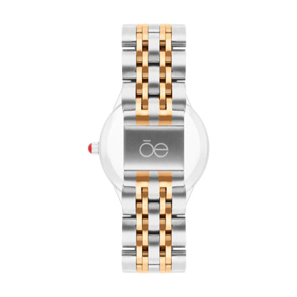 Reloj Cloe Análogo para Dama con Carátula con Diseño de Mariposas y Extensible de Acero Inoxidable OE2629