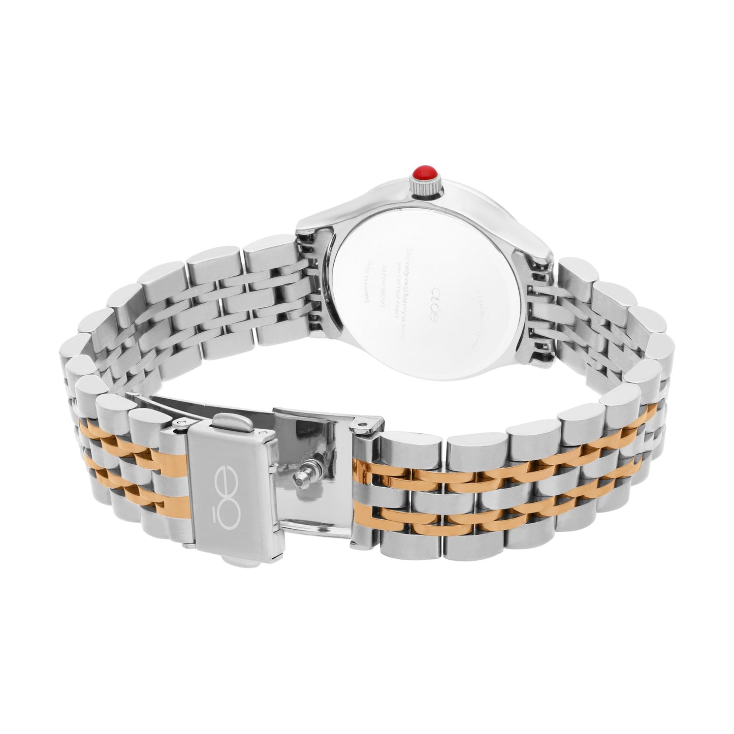 Reloj Cloe Análogo para Dama con Carátula con Diseño de Mariposas y Extensible de Acero Inoxidable OE2629