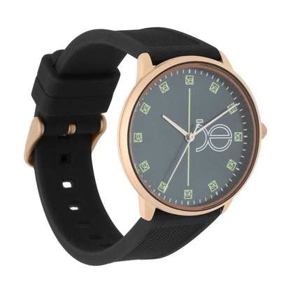 Reloj Cloe Análogo para Dama con Indicadores con elemental y Correa de Silicón OE2630
