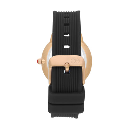 Reloj Cloe Análogo para Dama con Indicadores con elemental y Correa de Silicón OE2630