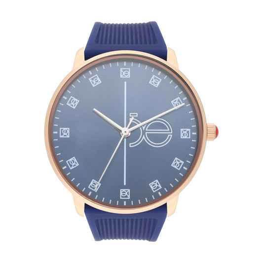 Reloj Cloe Análogo para Dama con Indicadores con elemental y Correa de Silicón