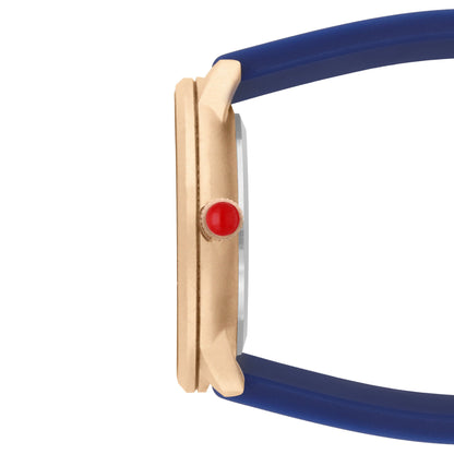 Reloj Cloe Análogo para Dama con Indicadores con elemental y Correa de Silicón OE2630