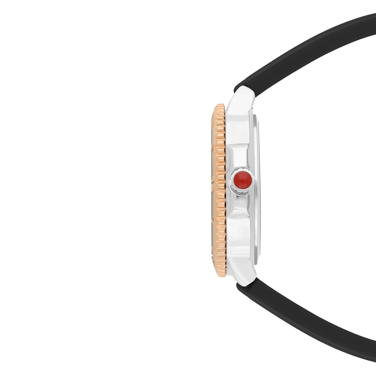 Reloj Cloe Análogo para Dama con Bisel con Simulador y Correa de Silicón