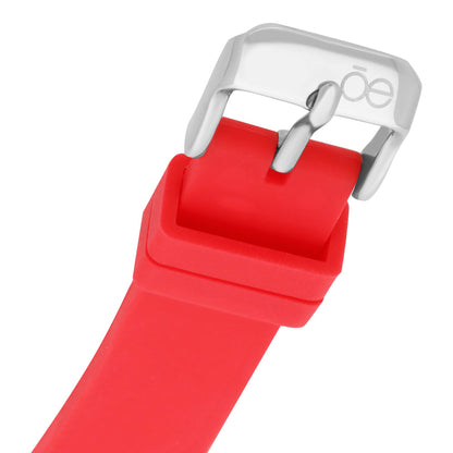 Reloj Cloe Análogo para Dama con Bisel con Simulador y Correa de Silicón