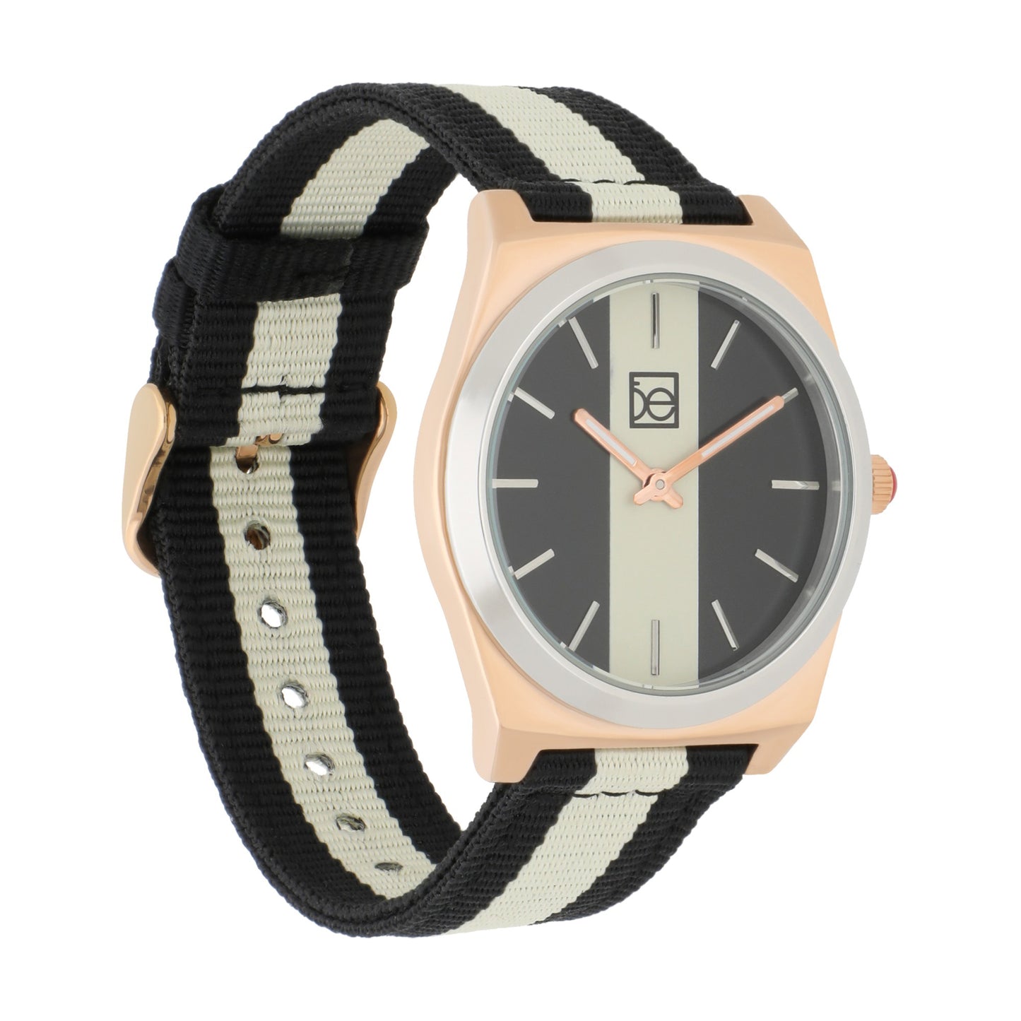 Reloj Cloe Análogo para Dama con Carátula Duo Tono y Correa de Textil