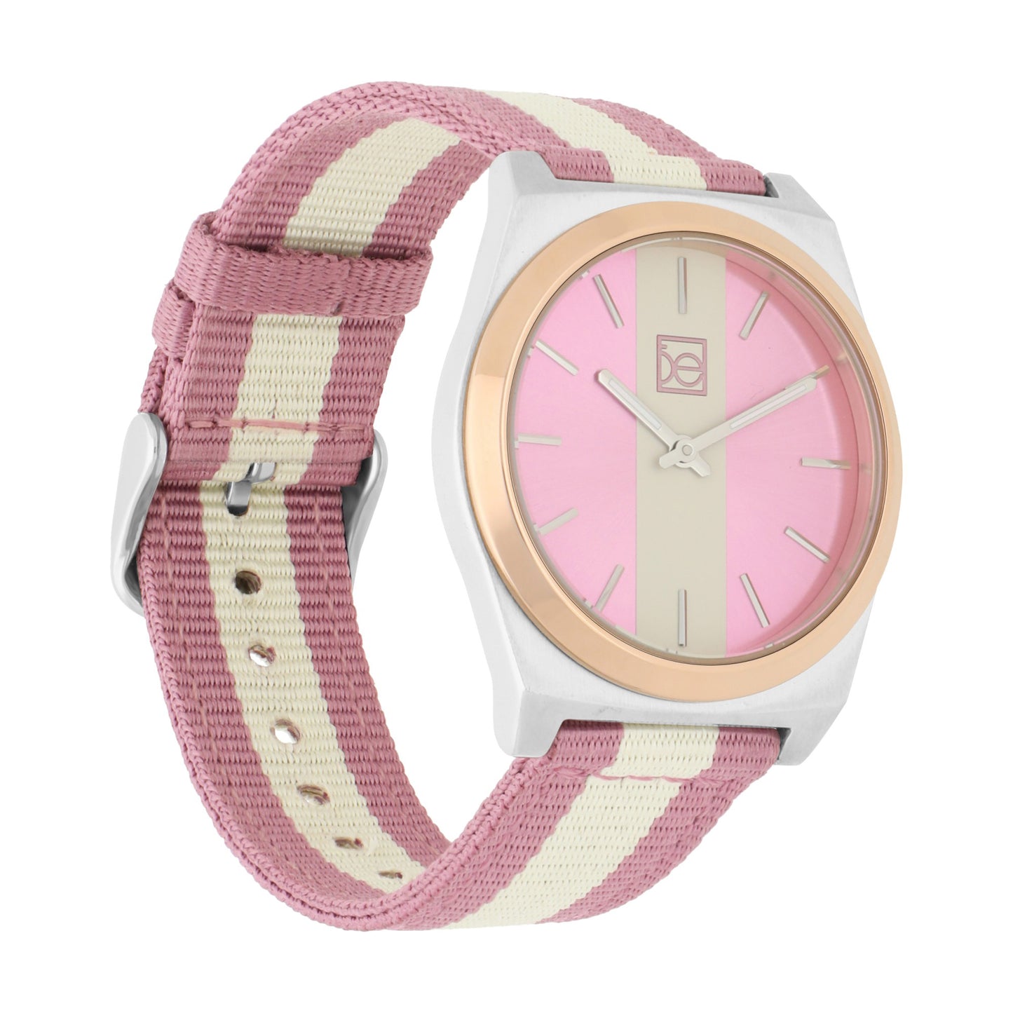 Reloj Cloe Análogo para Dama con Carátula Duo Tono y Correa de Textil