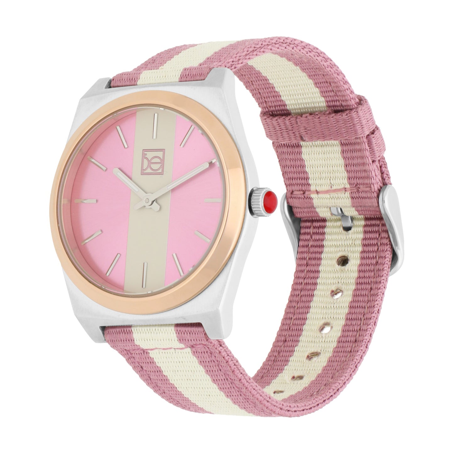 Reloj Cloe Análogo para Dama con Carátula Duo Tono y Correa de Textil