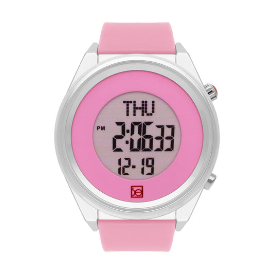 Reloj Cloe Digital para Dama con Dos Botones y Correa de Silicón OE2633