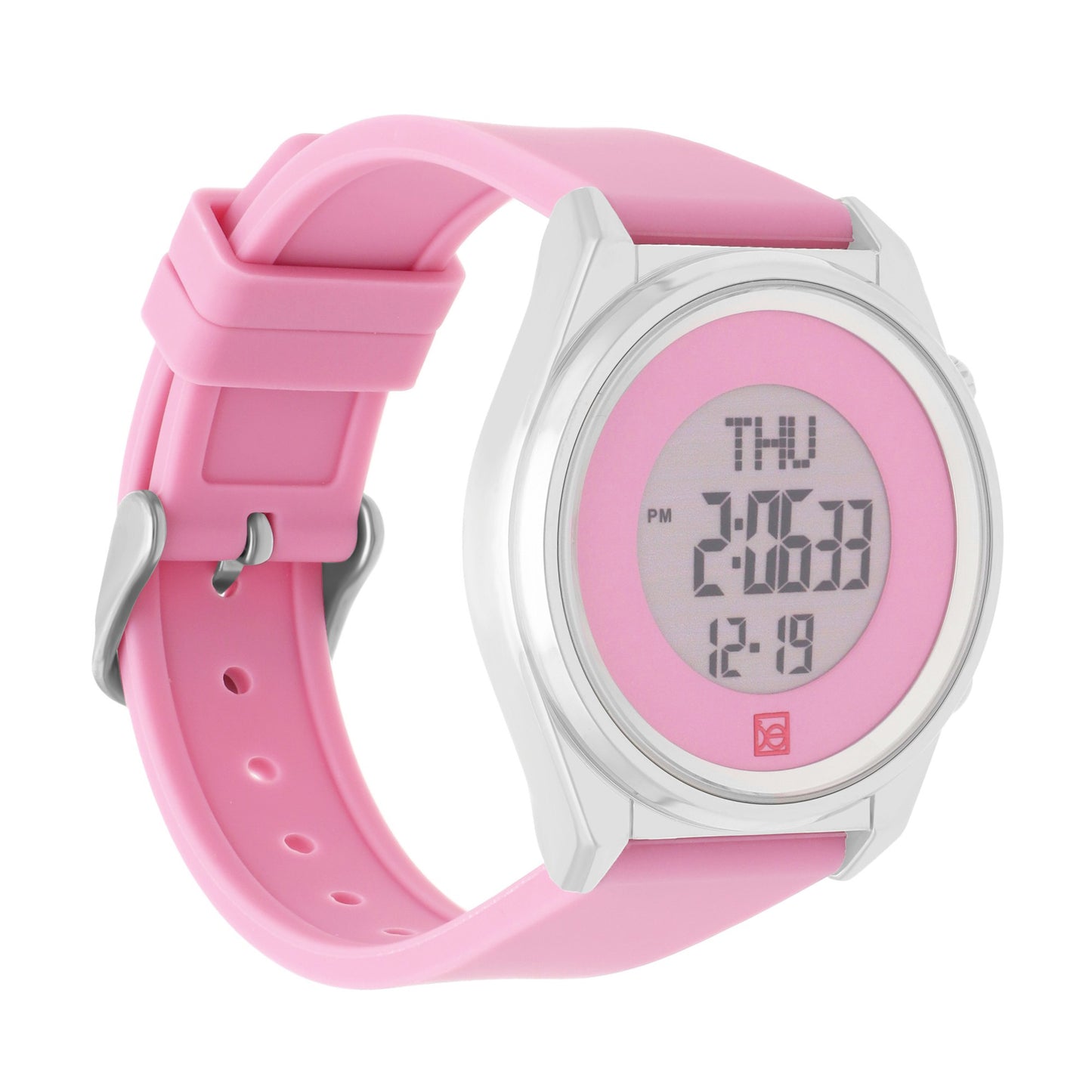 Reloj Cloe Digital para Dama con Dos Botones y Correa de Silicón OE2633
